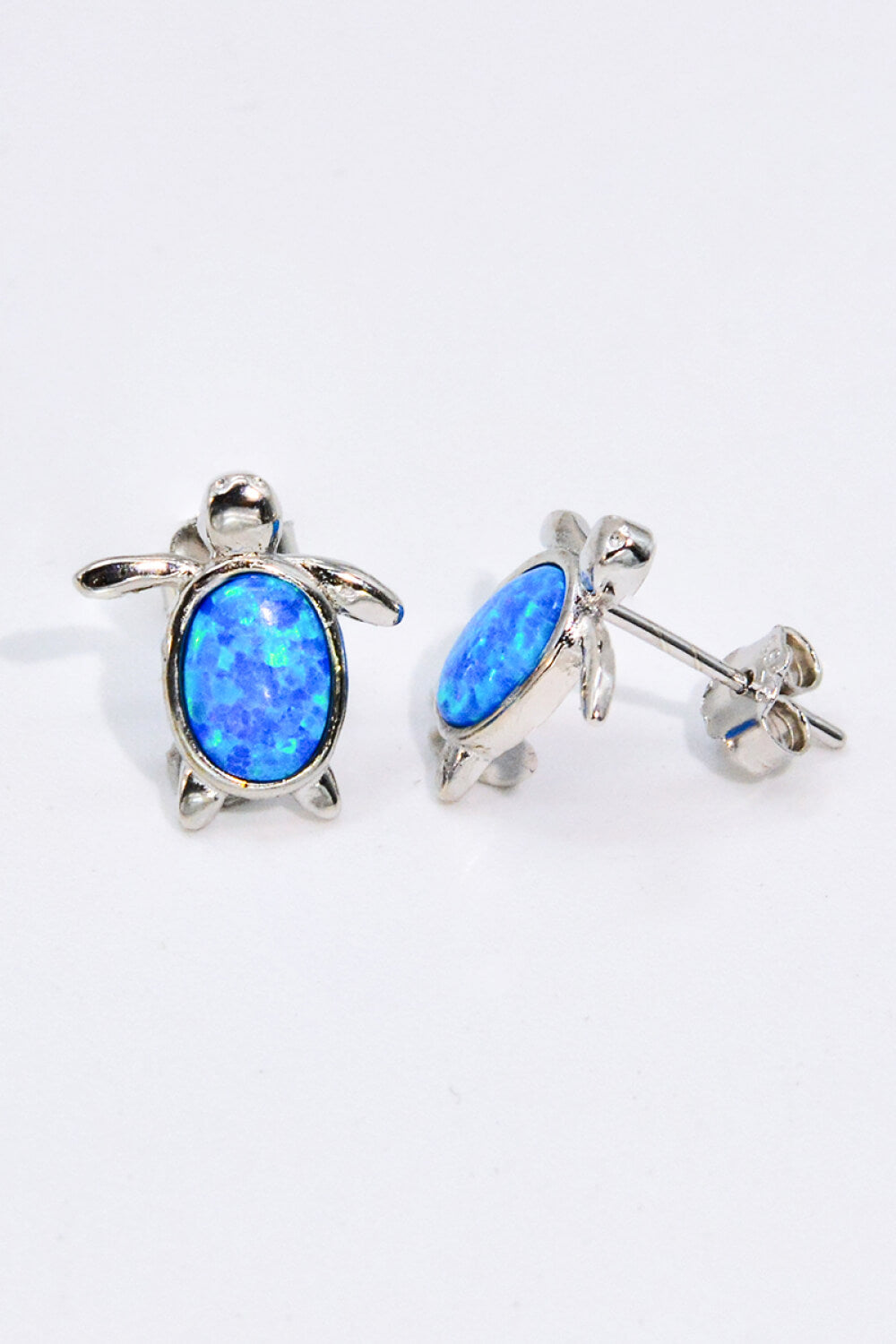 Orecchini a bottone Opal Turtle