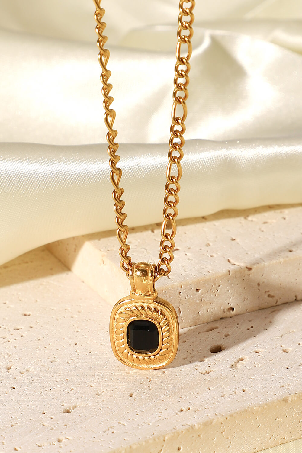 Guld Rhinestone Vedhæng Kæde