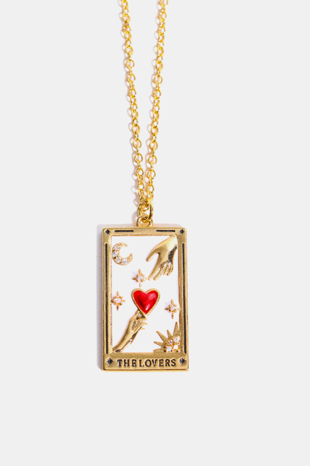 Collana in acciaio con ciondolo Tarocco