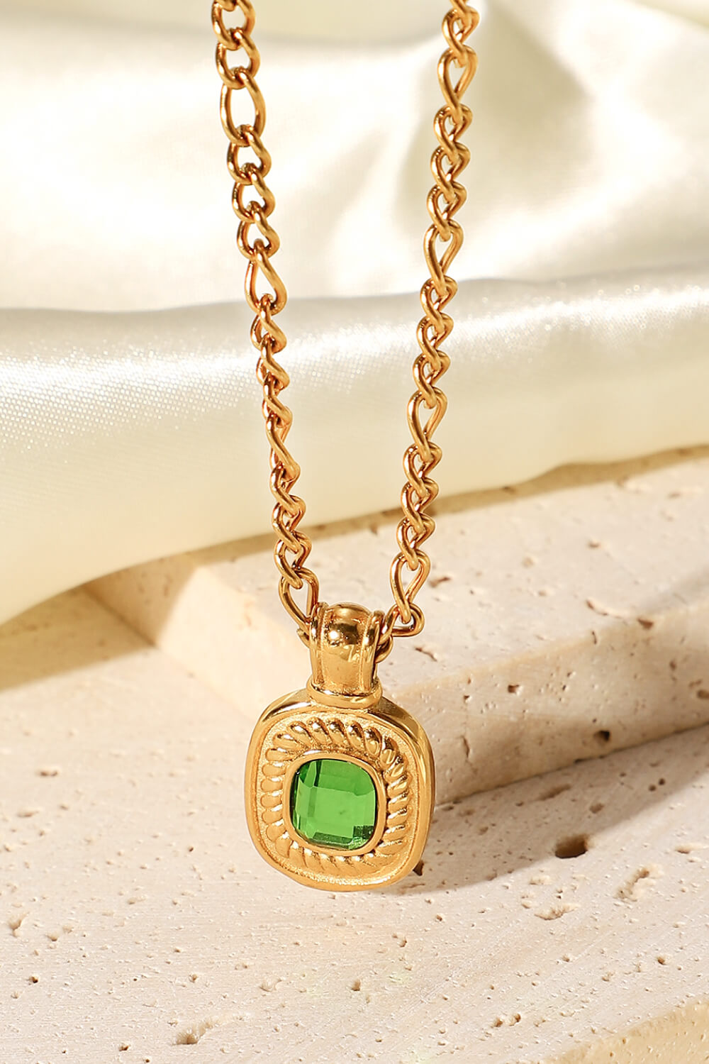 Guld Rhinestone Vedhæng Kæde