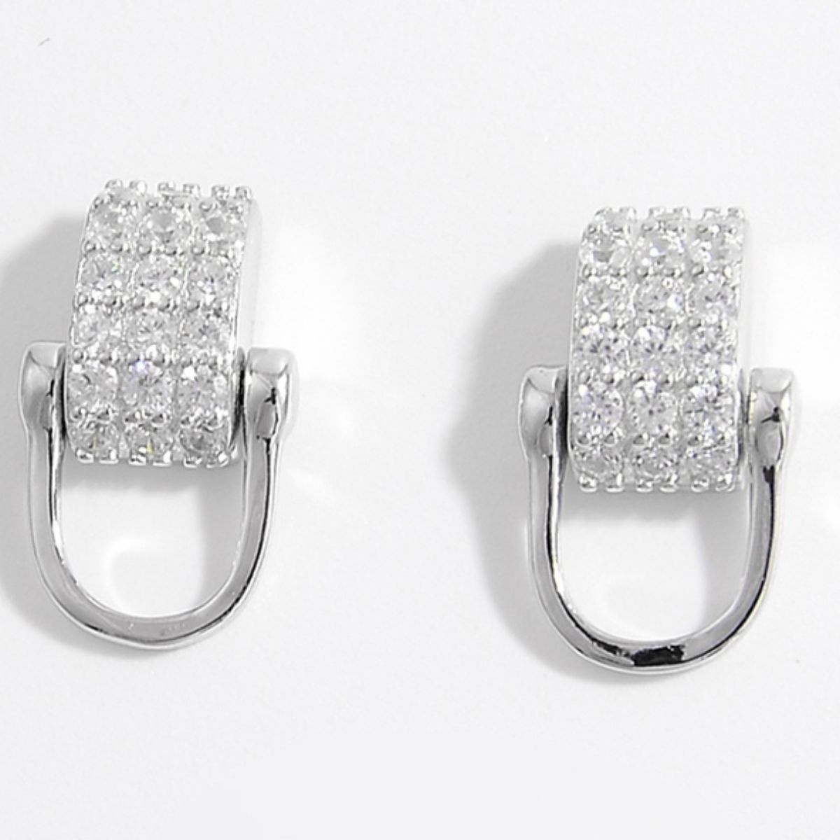Zircon Sølv Stud Øreringe