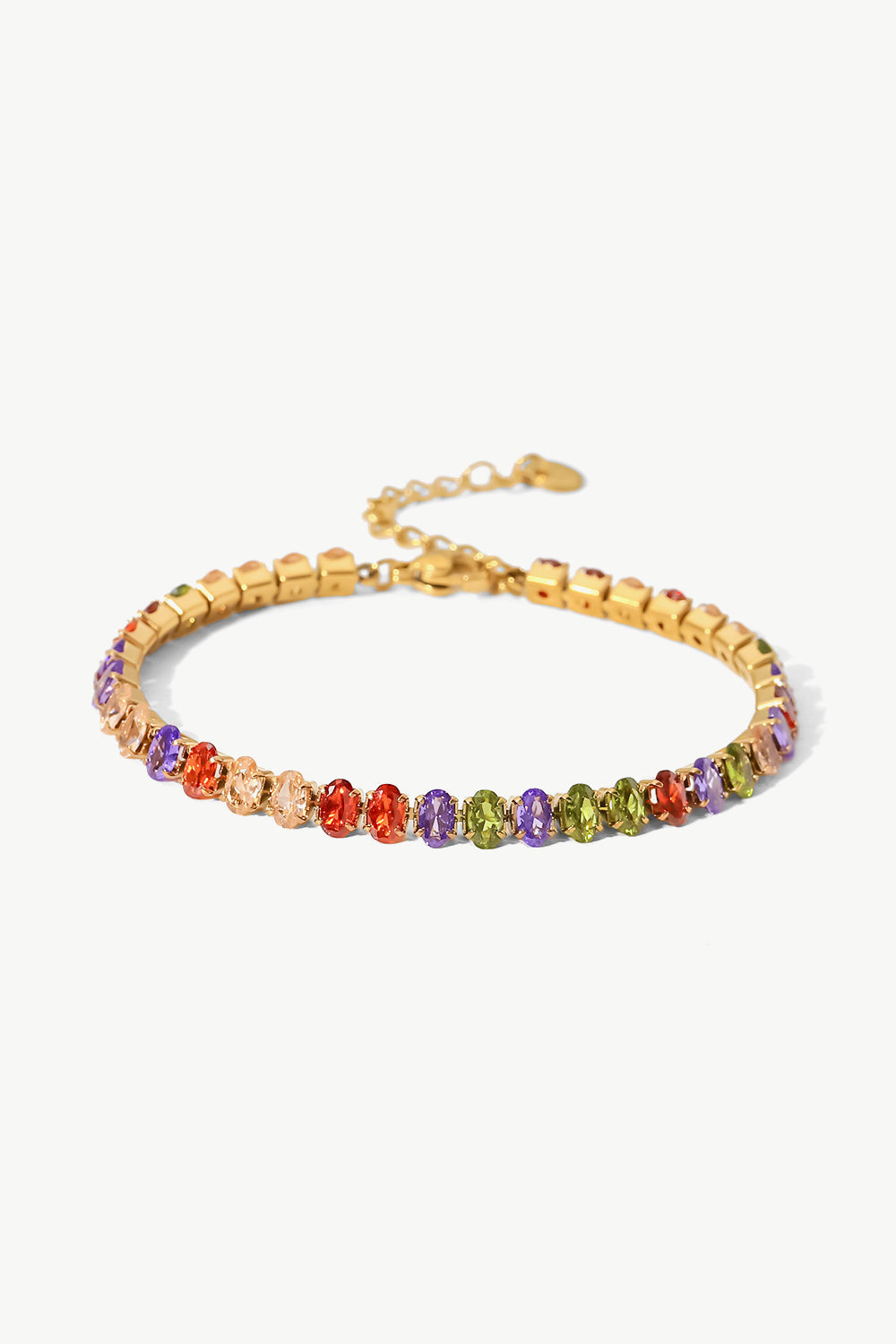 Multifarvet Zircon Guld Cuff