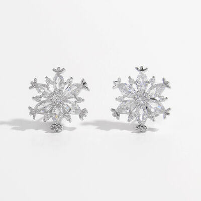 Zircon Snefnug Sølv Studs