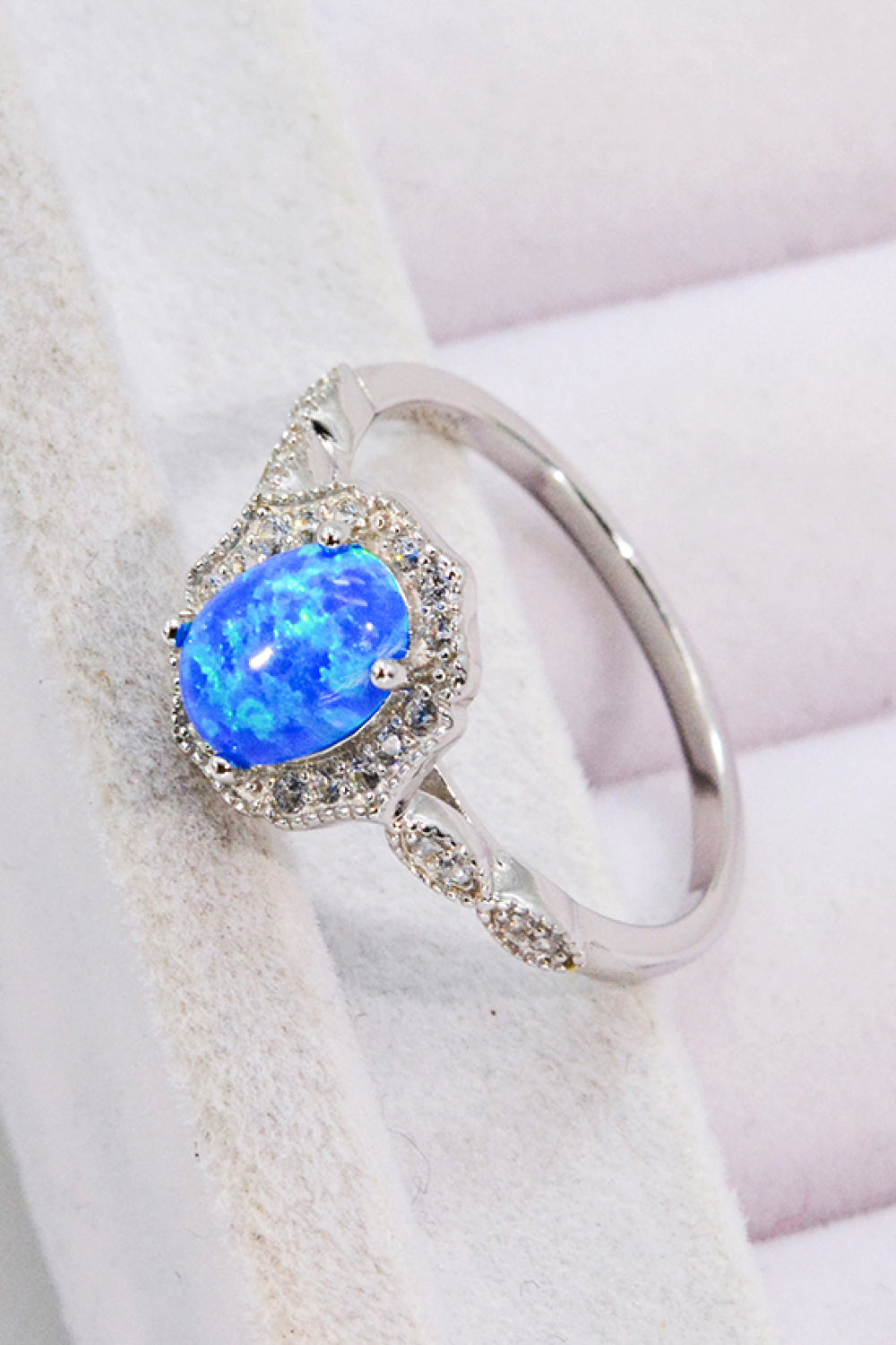 Opal & Zirkoon Zilveren Ring