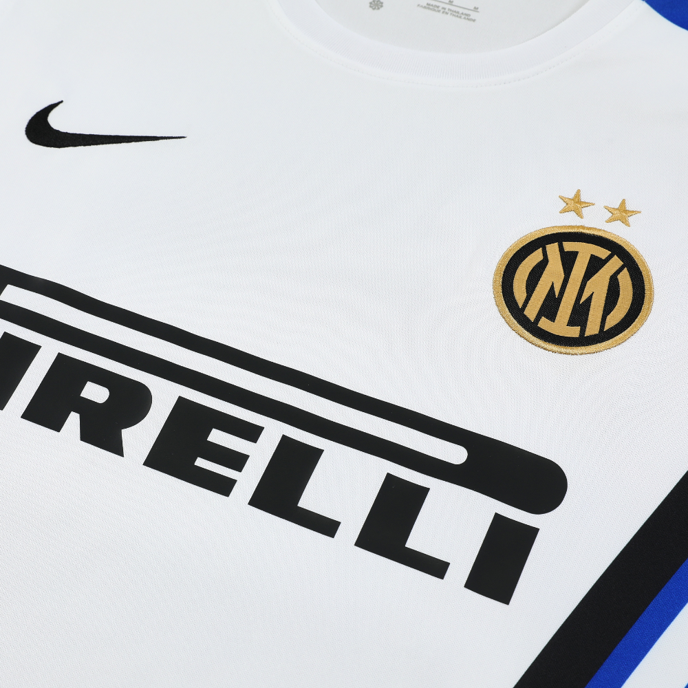 Set estivo canotta bianca stile vecchia scuola Inter Milan 2025/26