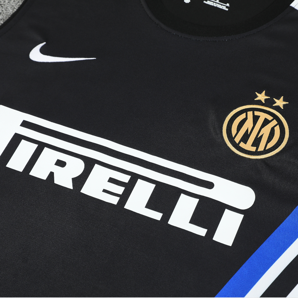 2025/26 Inter Milan Sort Gammeldags Vest Sommer Sæt