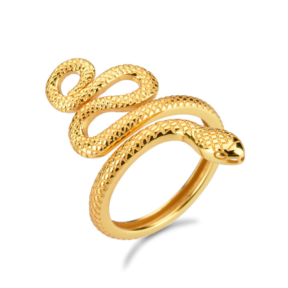 Anello Serpente d'Argento