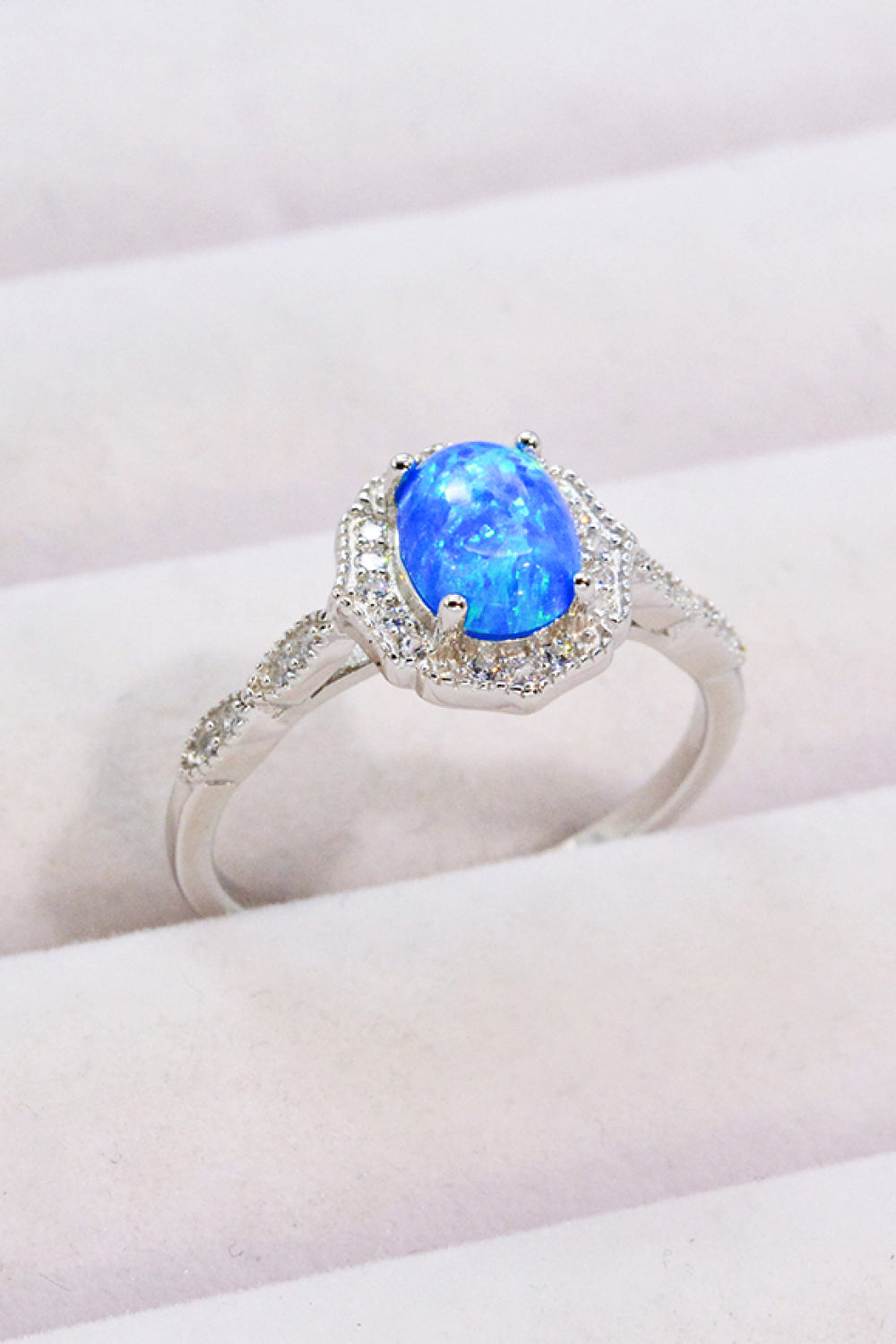 Opal & Zirkoon Zilveren Ring