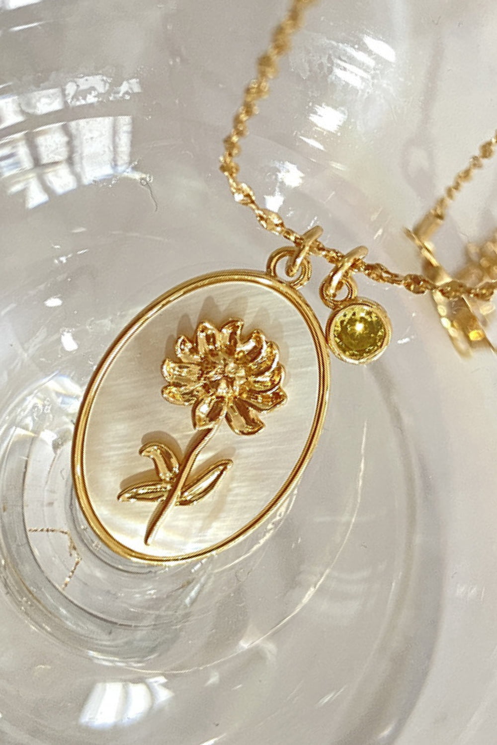 Collana con Fiore a Guscio di Rame
