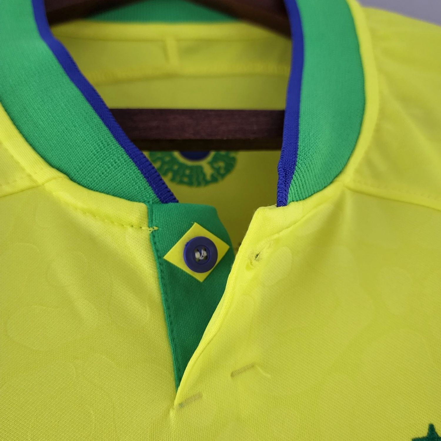 2022 Brasilien Retro Hjemmebane Trøje