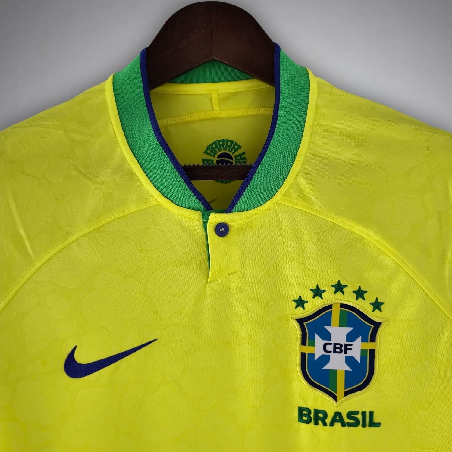 2022 Brasilien Retro Hjemmebane Trøje