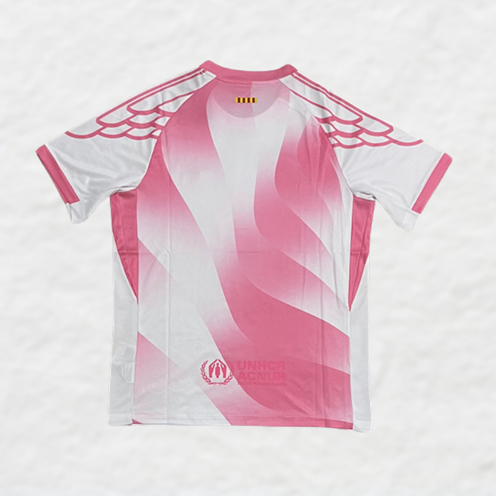 Camiseta de edición limitada Pink Wings del Barcelona 2025/26