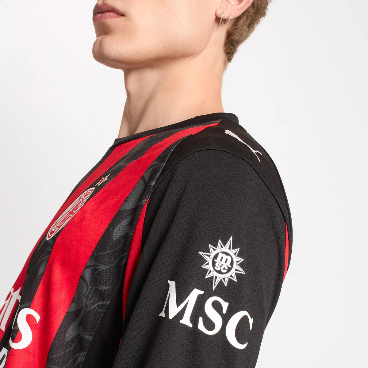 2025/26 AC Milan Long Sleeve Home Shirt