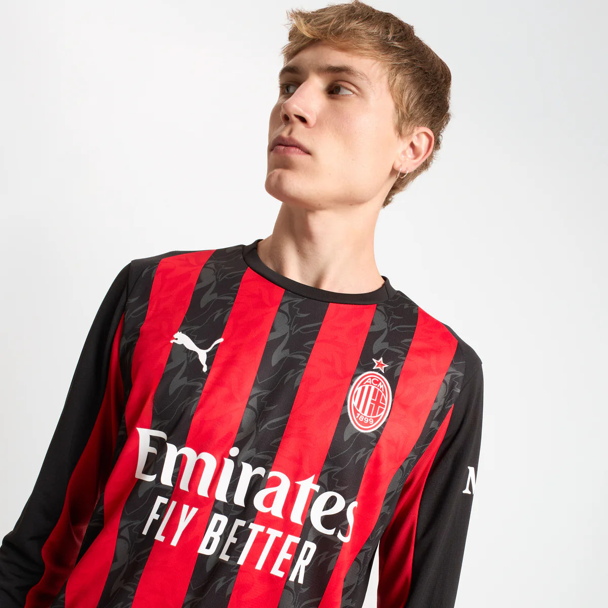 2025/26 AC Milan Long Sleeve Home Shirt