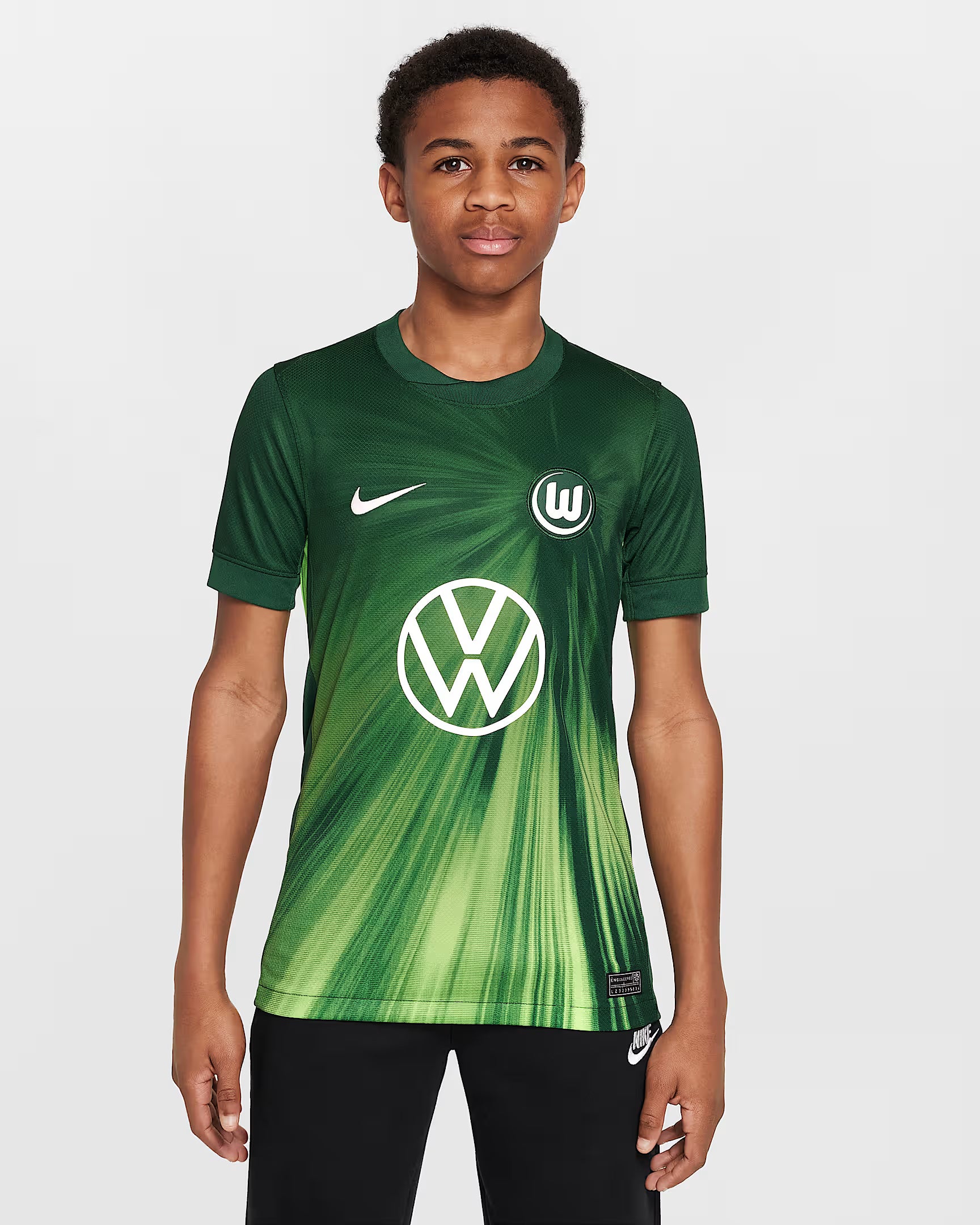 2025-26 VfL Wolfsburg hjemmebanedragt til børn