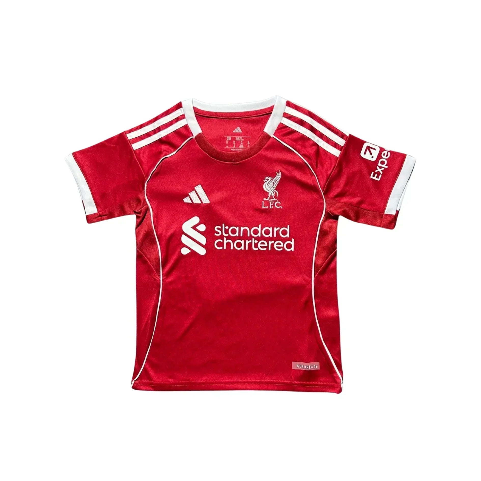 Kit da calcio casalingo per bambini Liverpool 2025-2026