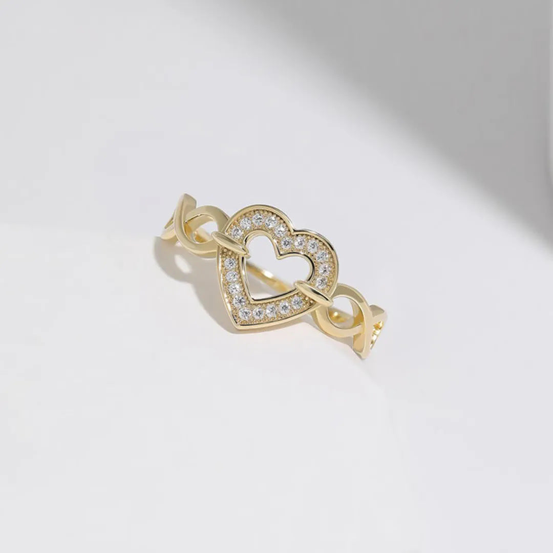 Anello Cuore d'Argento