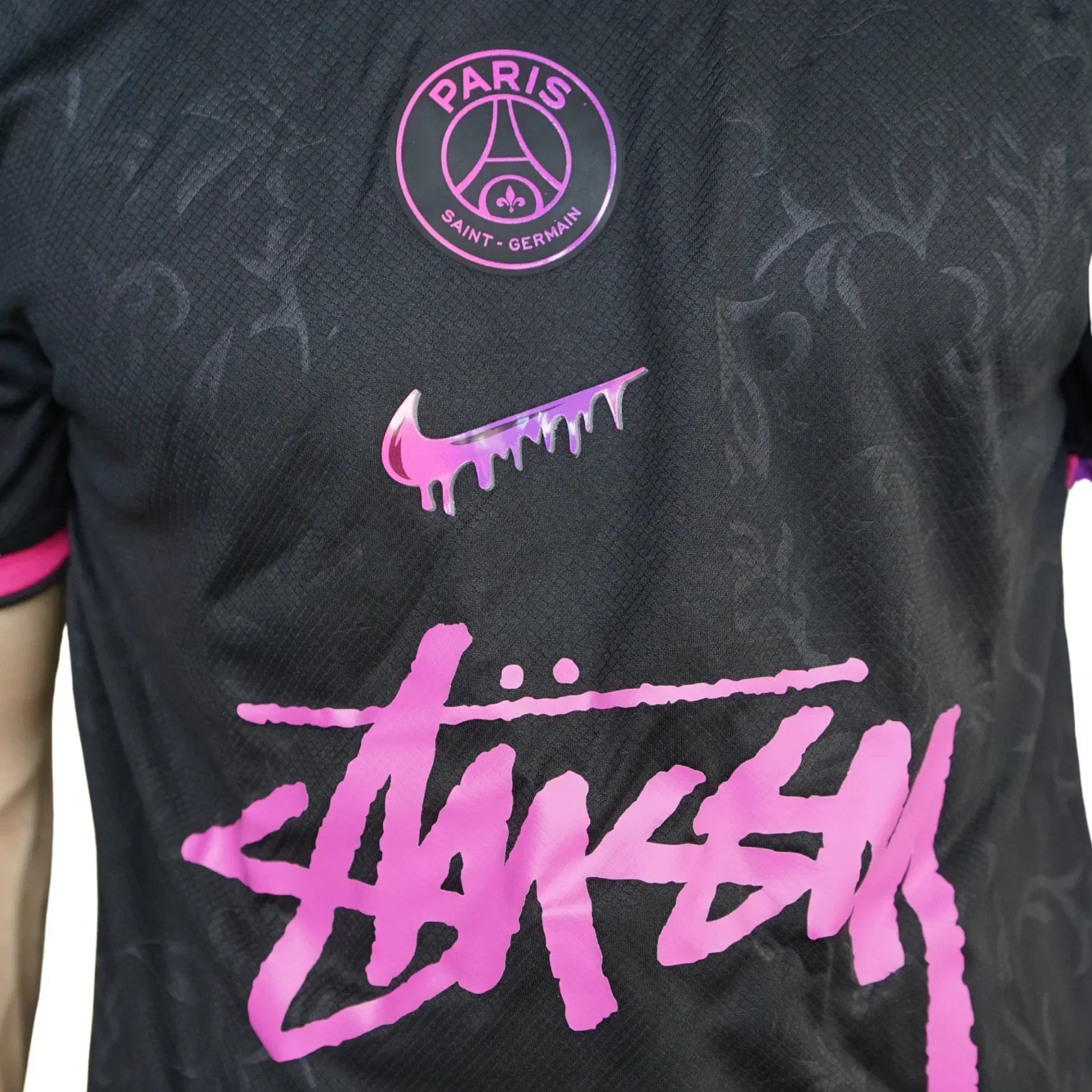 Stussy PSG Parigi Camicia Nera