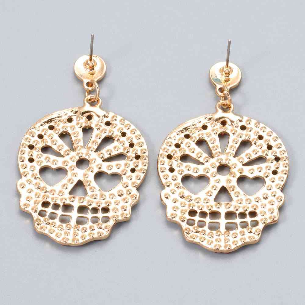 Krystalhoved Dangle Hoops