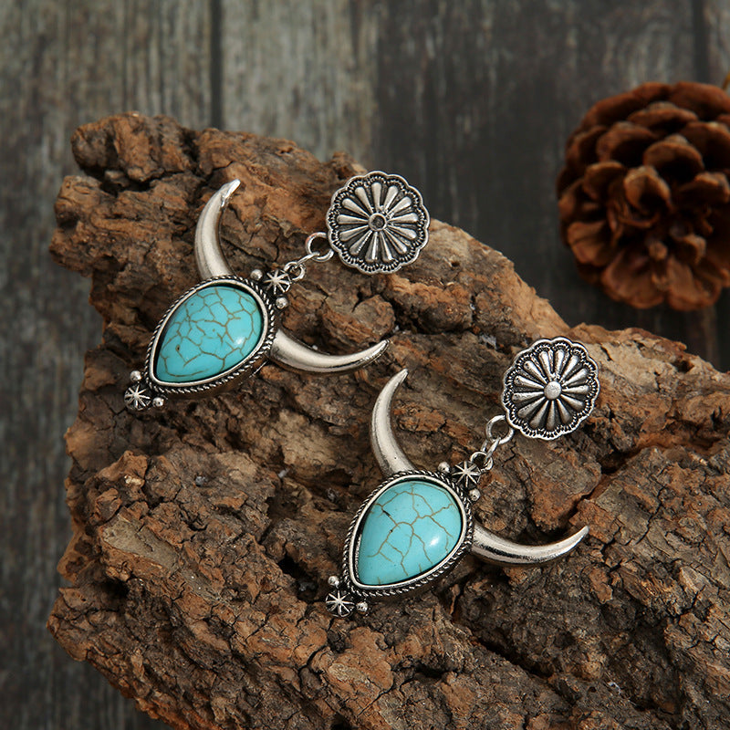 Cow-Shaped Turquoise Drops