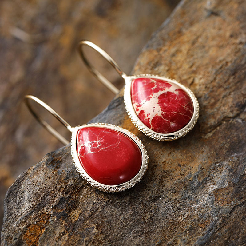 Copper Gemstone Drops