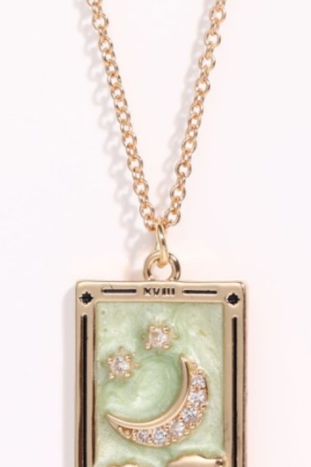 Collana in acciaio con ciondolo Tarocco