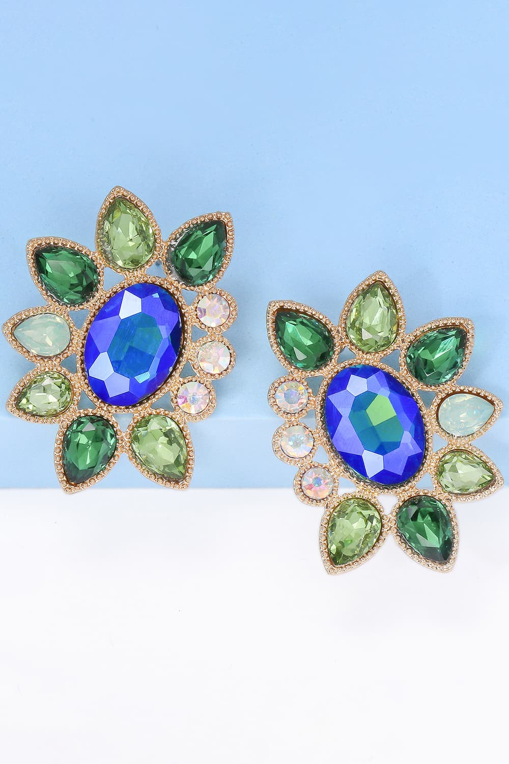 Aros angulares de piedra de vidrio