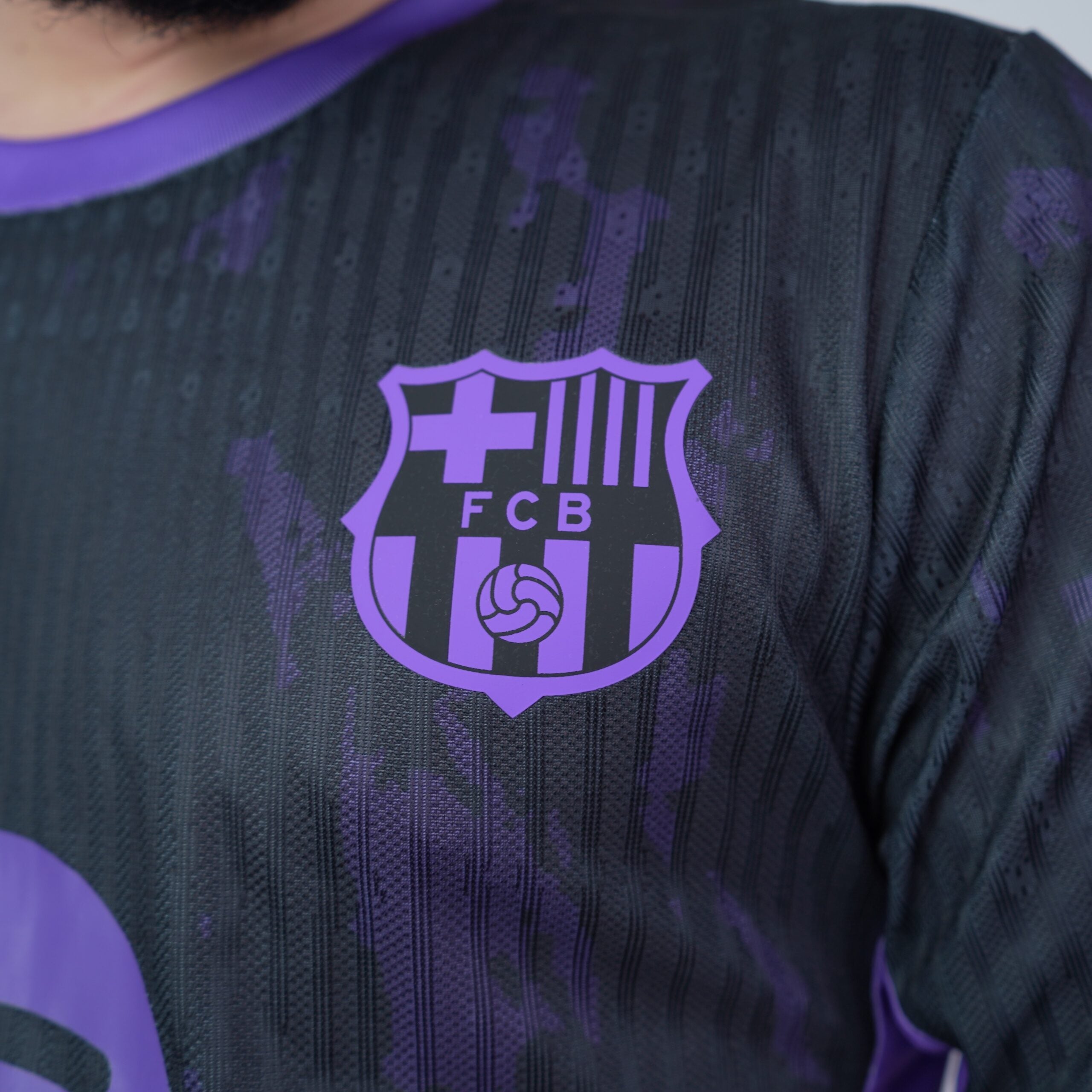2025-26 FC Barcelona Lilla Mørke Trøje - Spiller Version