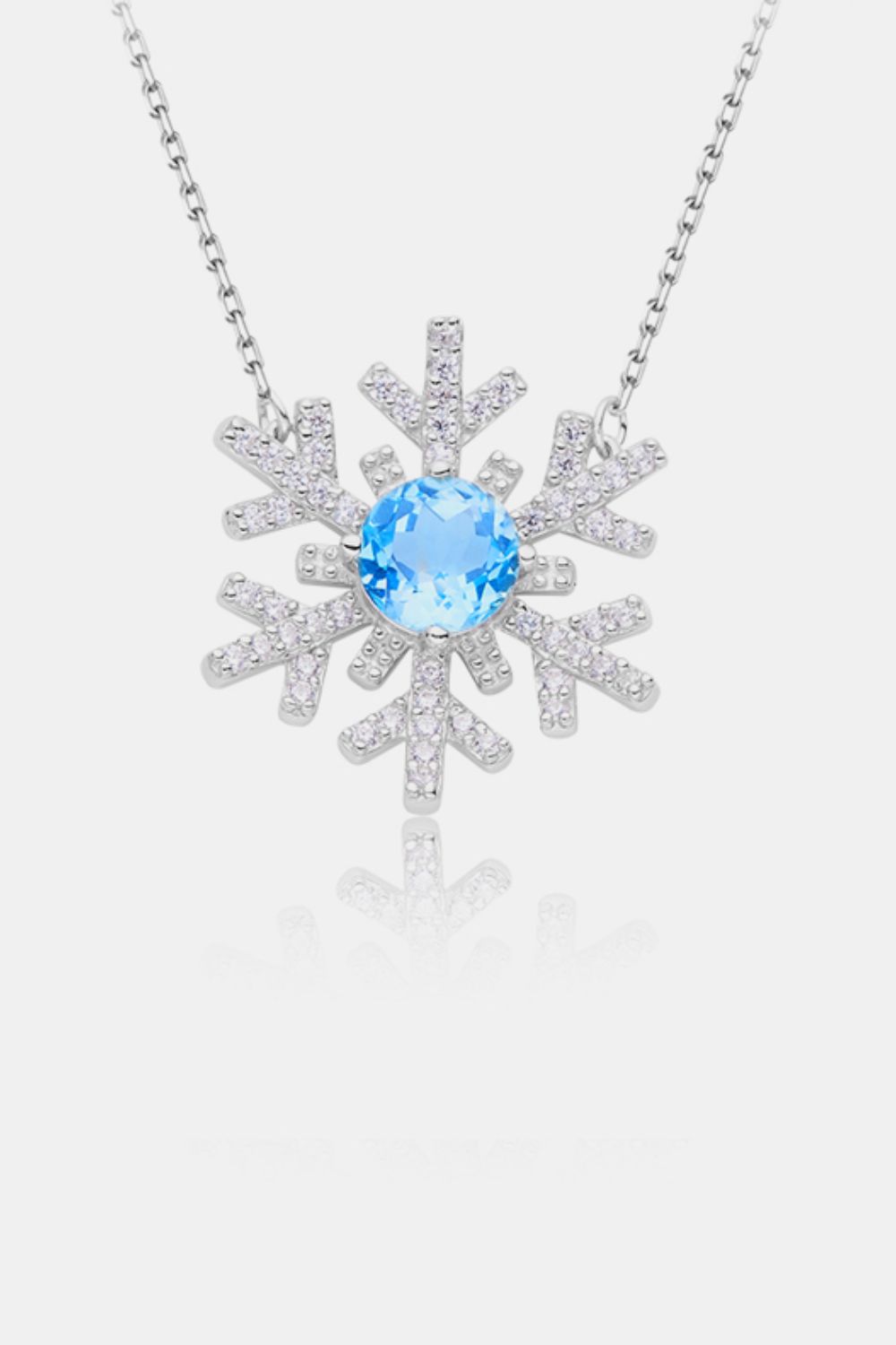 Ciondolo in argento Topaz Snowflake