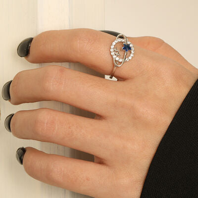 Planetarisk Zirkon Sølv Ring