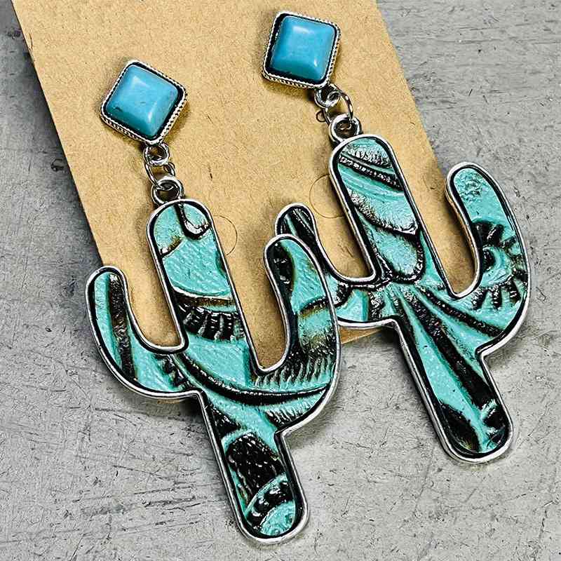 Cactus Turquoise Dangles