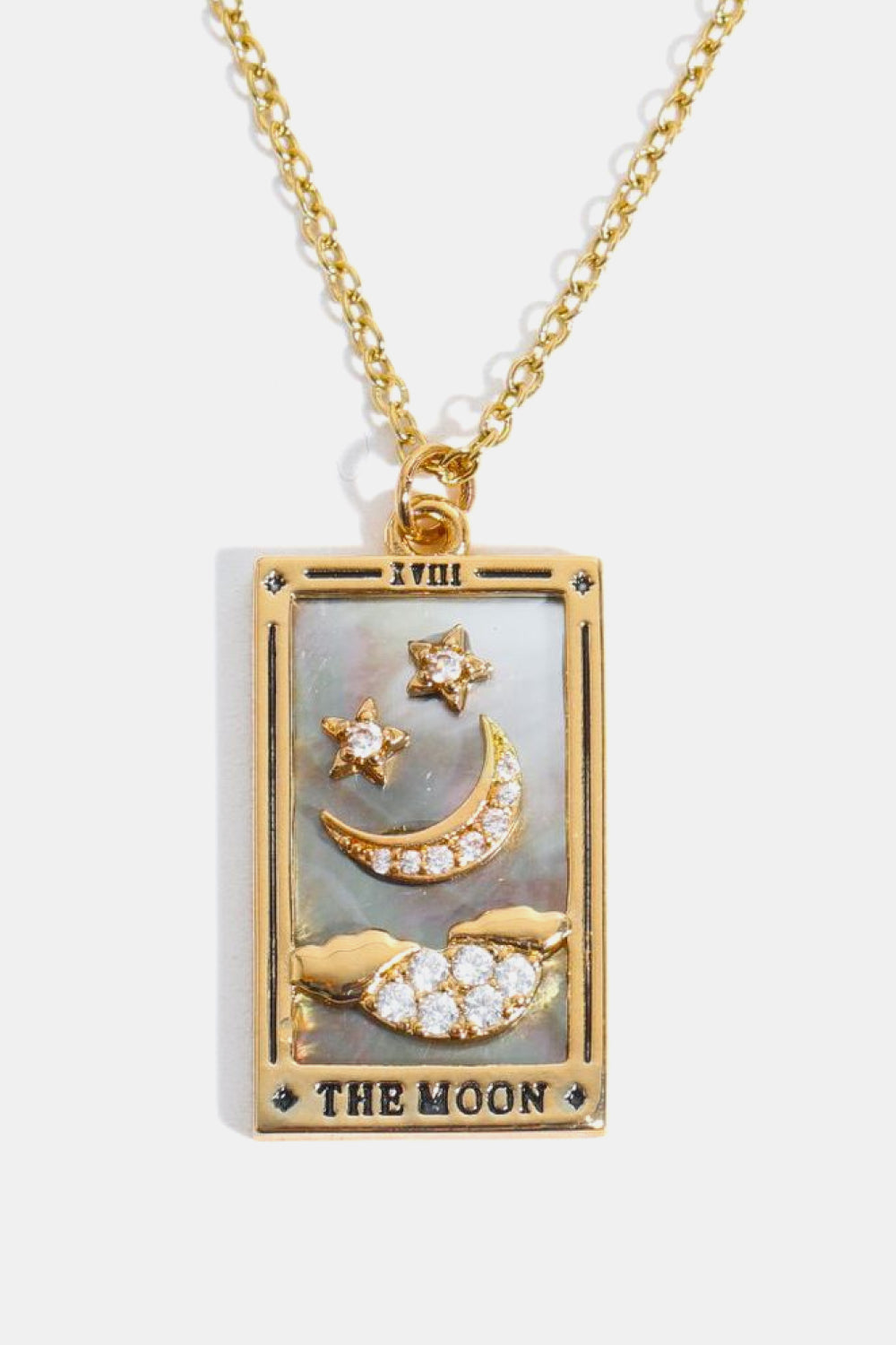 Collana in acciaio con ciondolo Tarocco