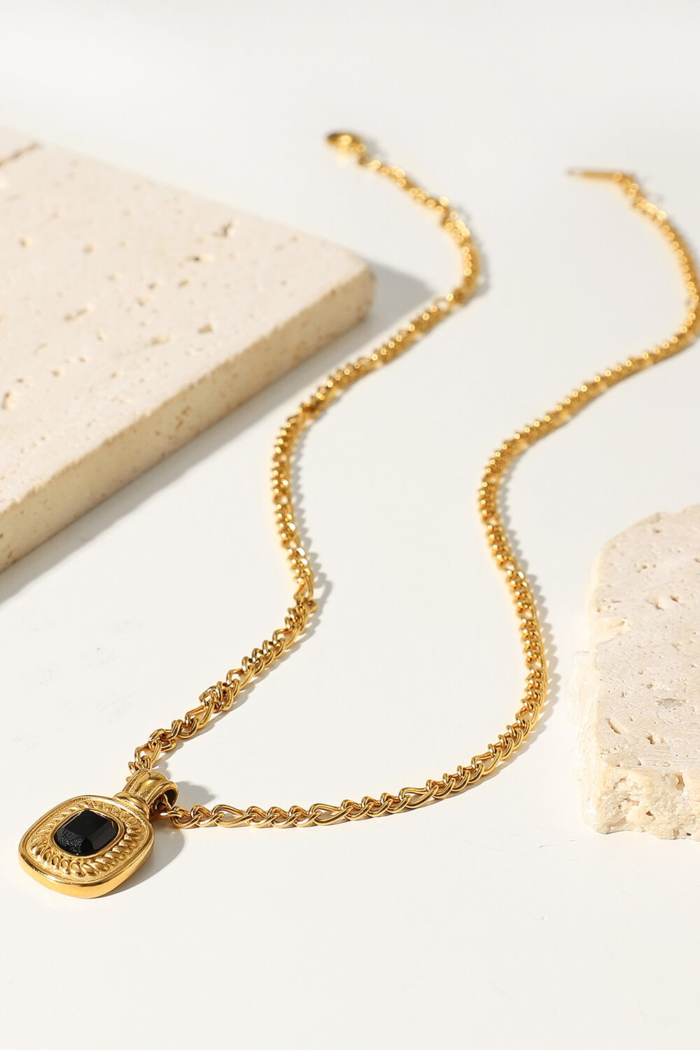 Guld Rhinestone Vedhæng Kæde