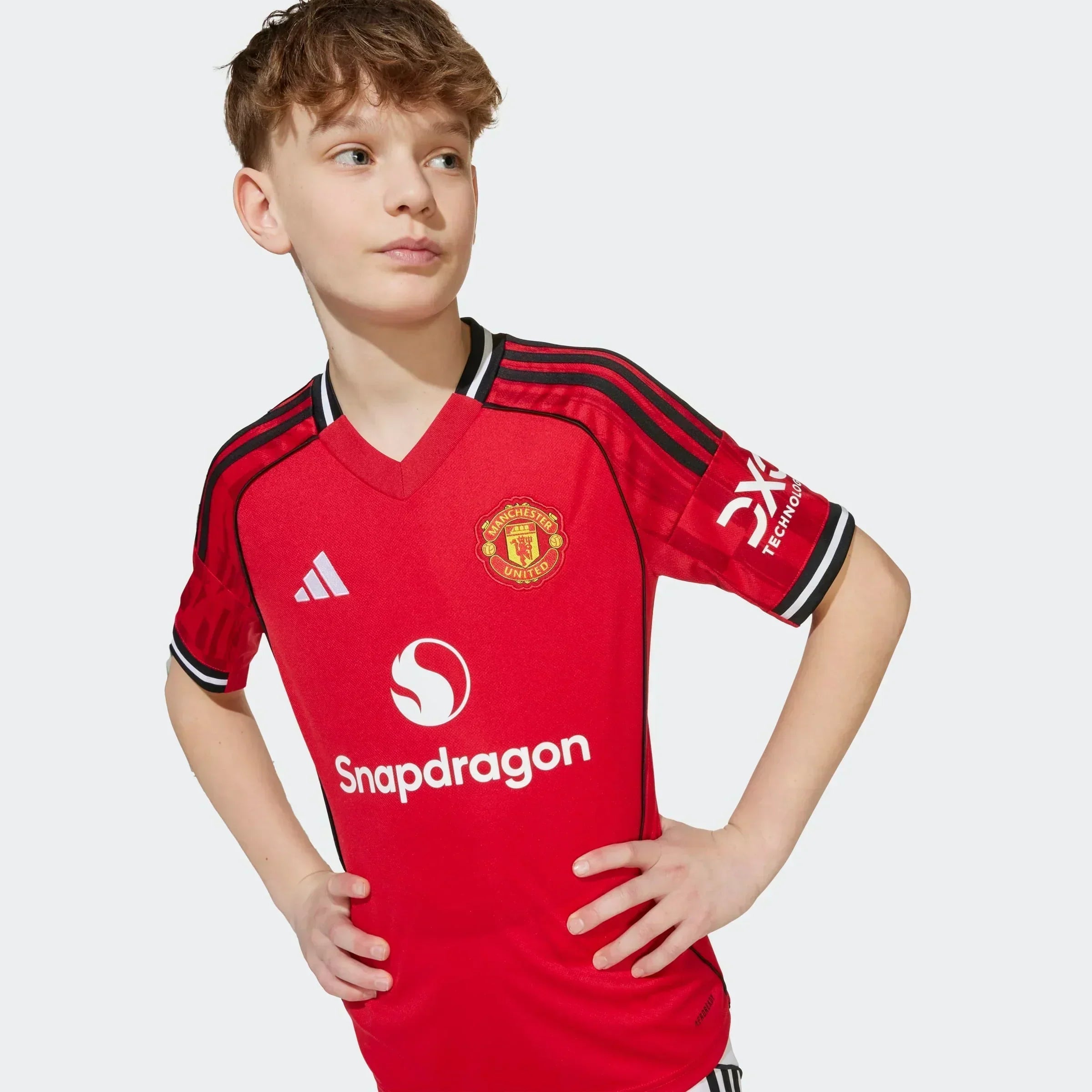 Kit da calcio casalingo per bambini Manchester United 2025-2026