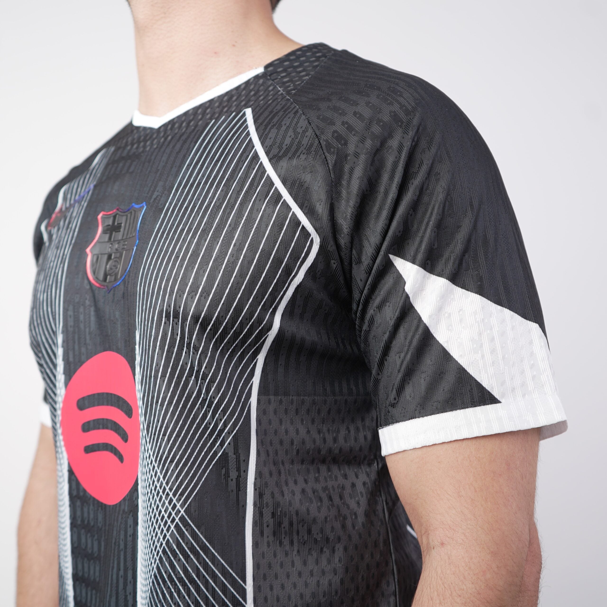 Maglia FC Barcelona 25/26 Nero Oscurità - Versione Giocatore