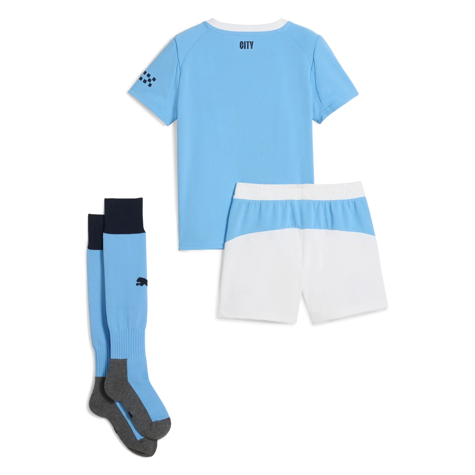 2025/2026 Manchester City Børne Fodbold Sæt - Hjemmebane