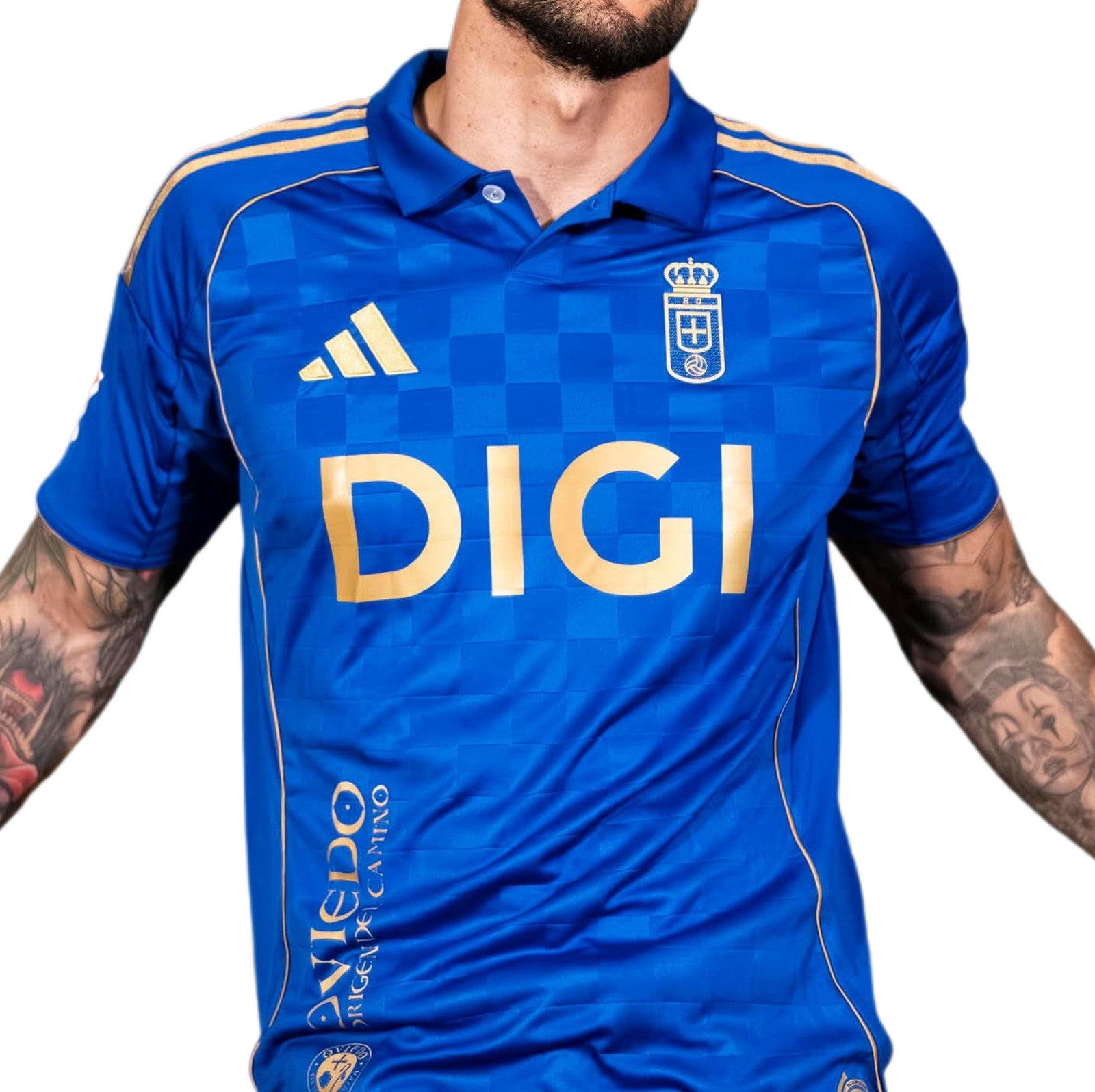2025-26 Real Oviedo Hjemme Trøje