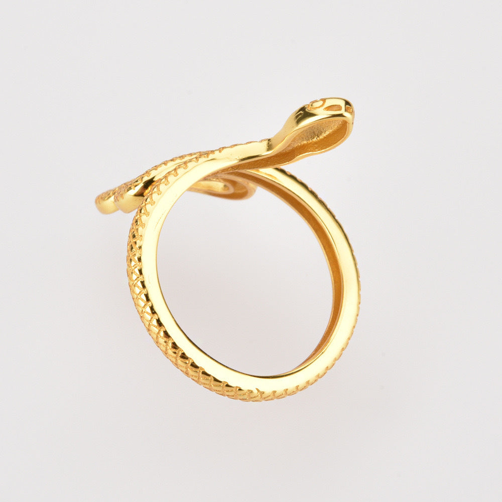 Anello Serpente d'Argento
