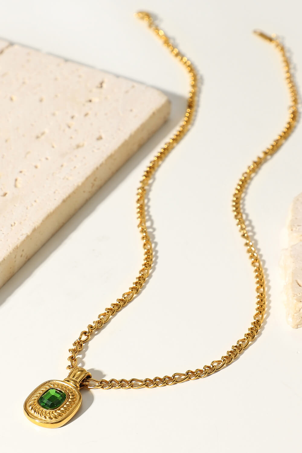 Guld Rhinestone Vedhæng Kæde