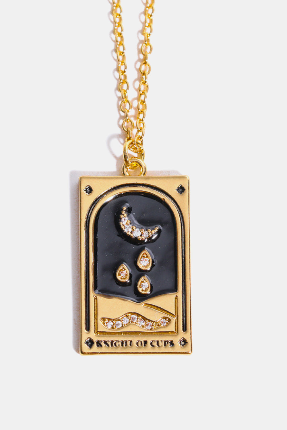 Collana in acciaio con ciondolo Tarocco