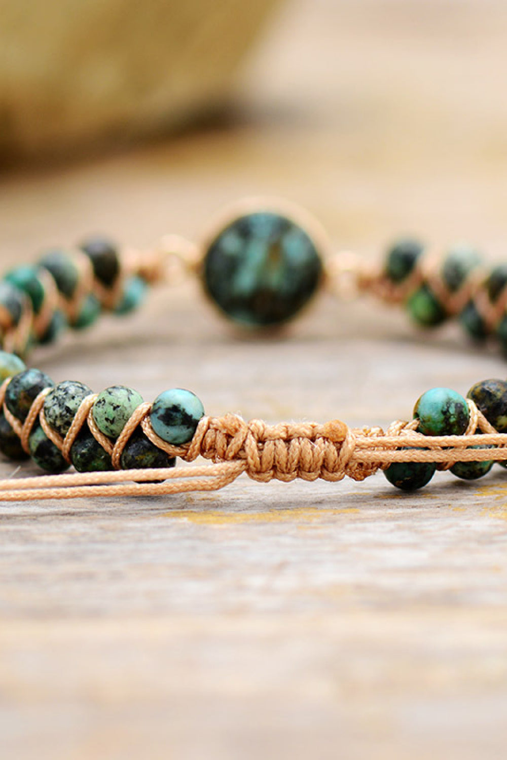 Bracciale artigianale con perline di rame