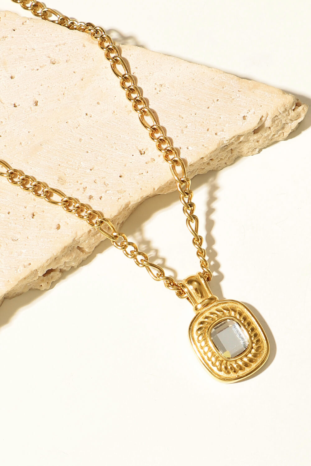 Guld Rhinestone Vedhæng Kæde