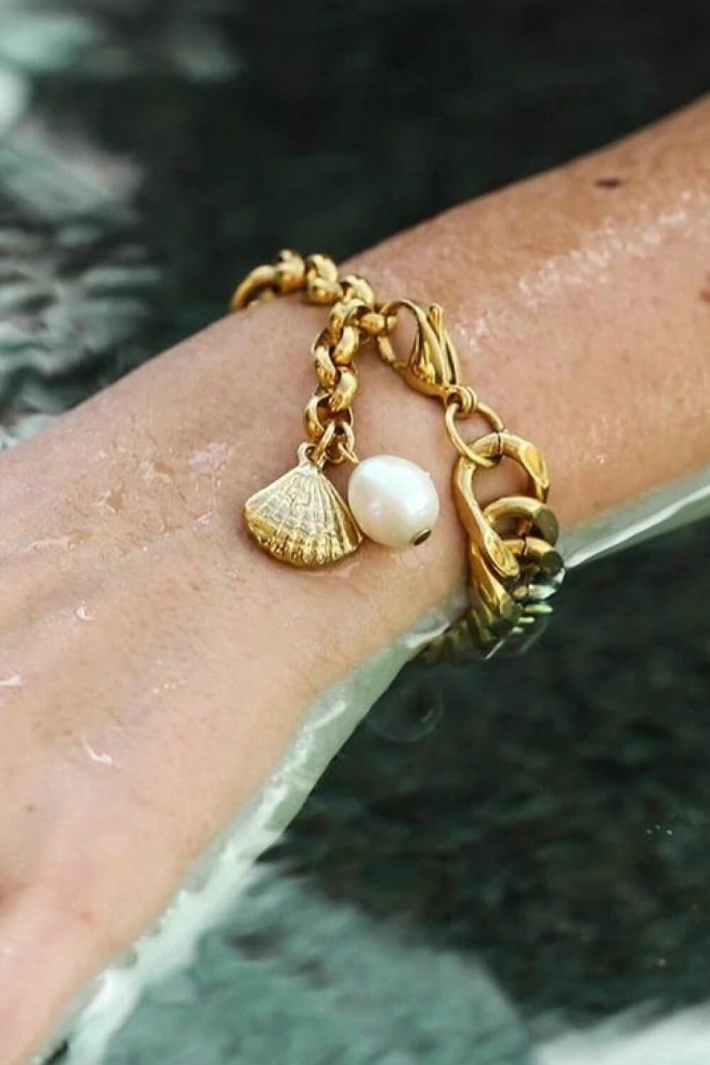 Guld Kæde Armbånd