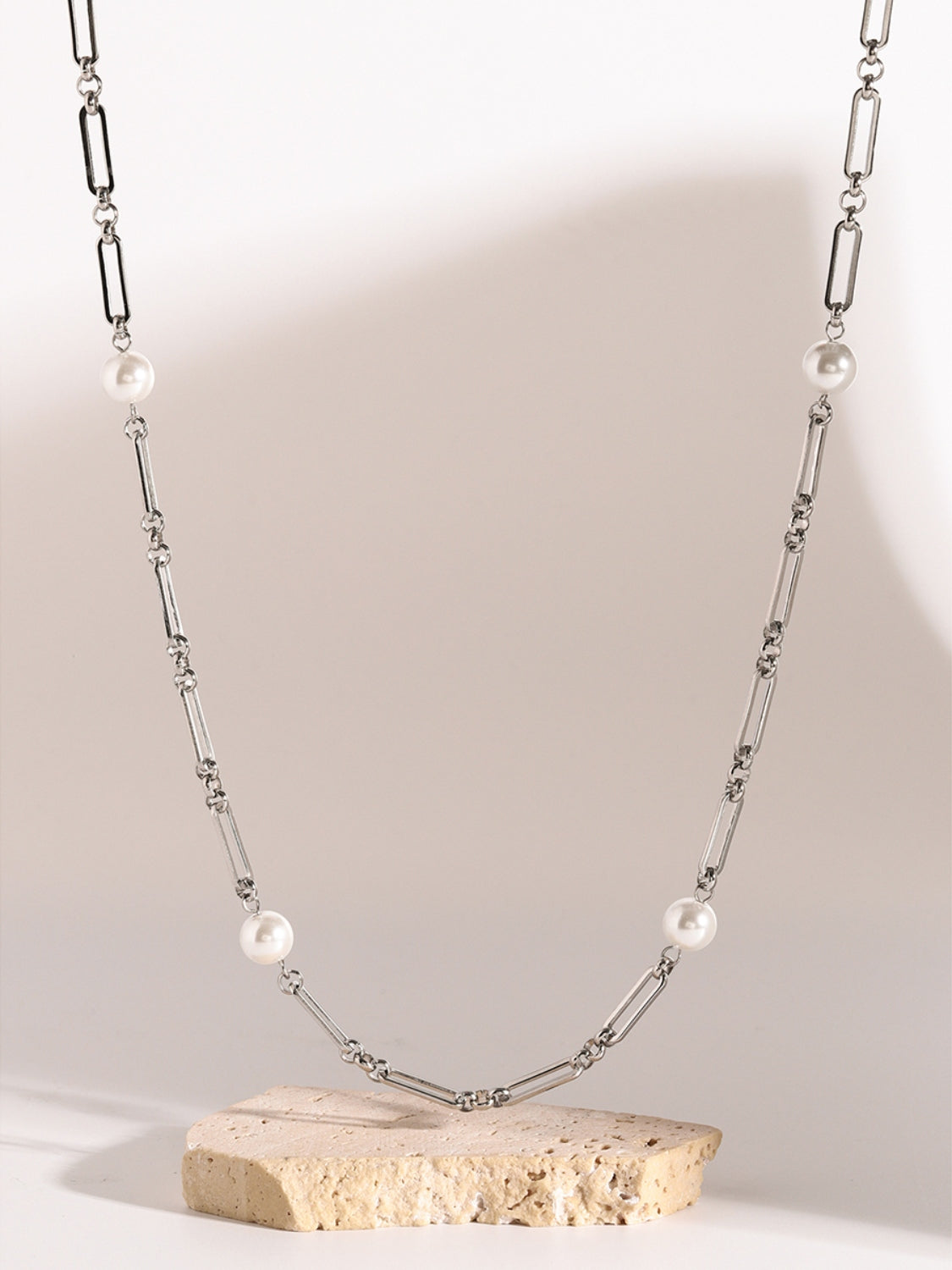 Collare in acciaio Pearl-Link