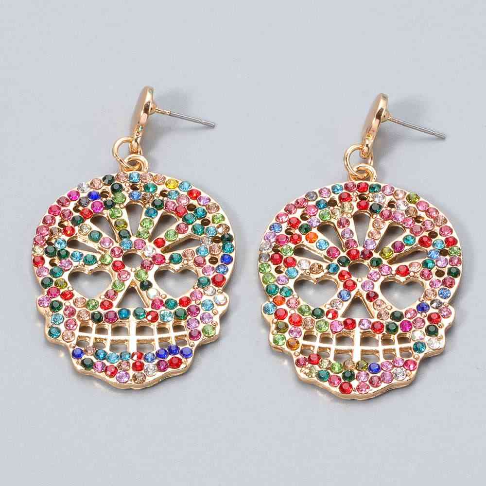 Krystalhoved Dangle Hoops