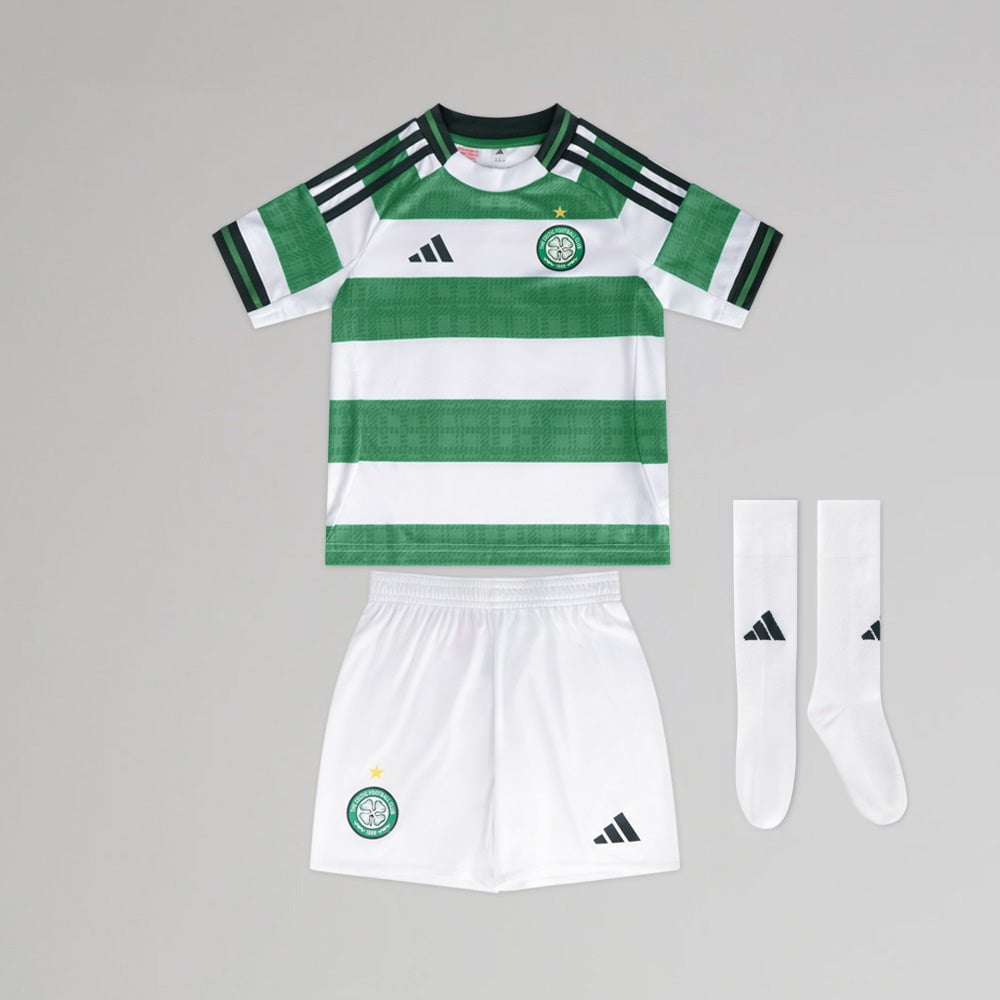 Kit da calcio casalingo Celtic Kids 2025/2026