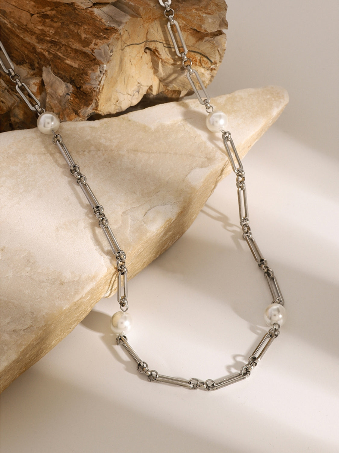 Collare in acciaio Pearl-Link
