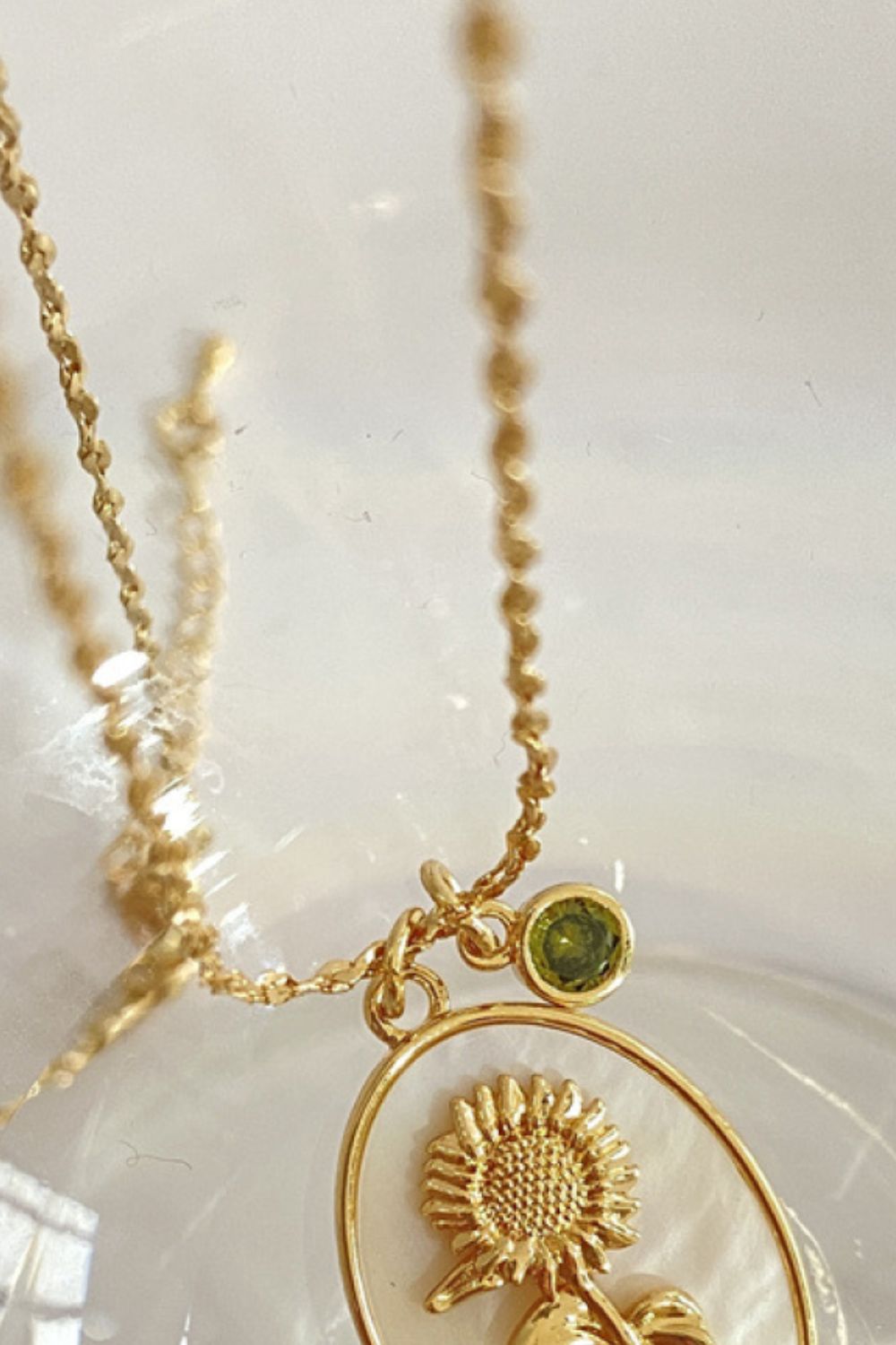 Collana con Fiore a Guscio di Rame