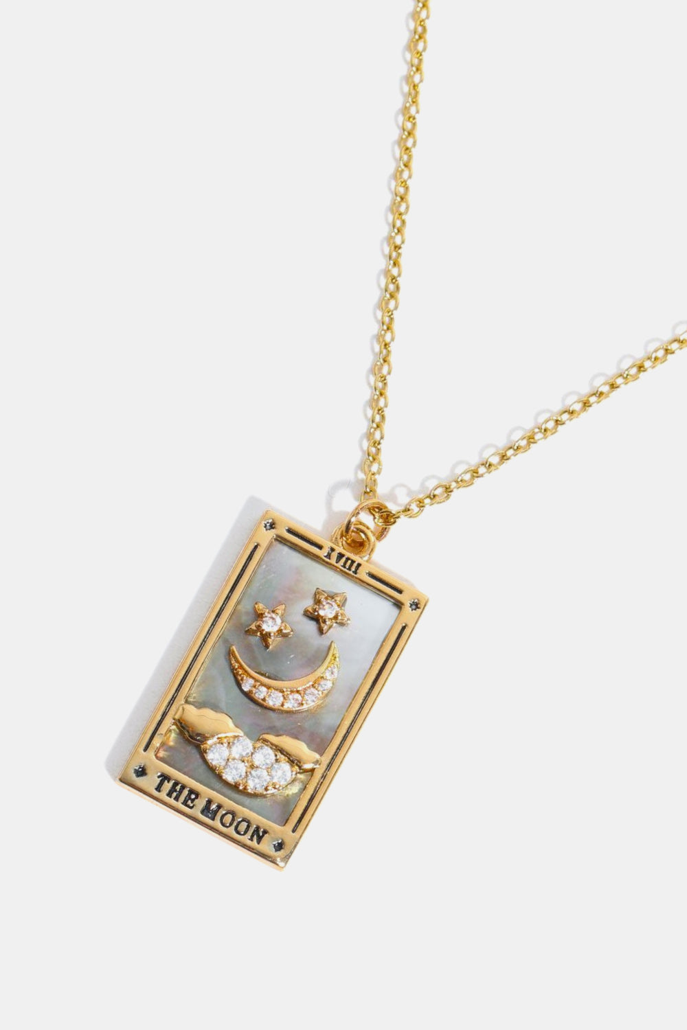 Collana in acciaio con ciondolo Tarocco