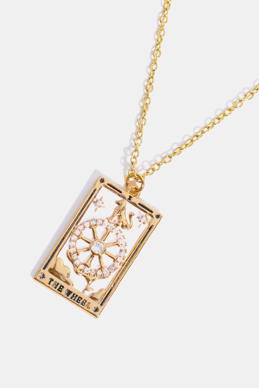 Collana in acciaio con ciondolo Tarocco